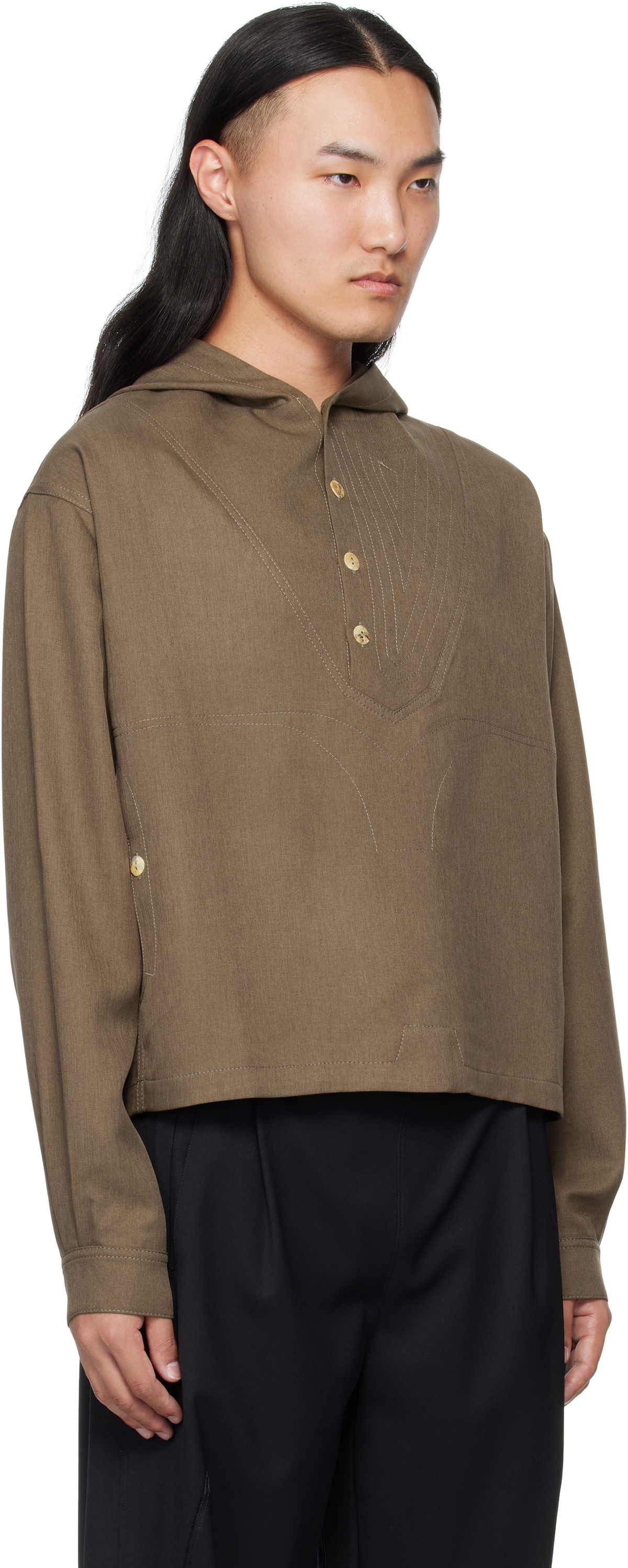 Kiko Kostadinov Brown Slatina Hoodie