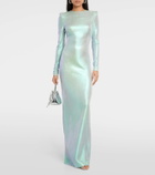 Galvan Frieze jersey gown