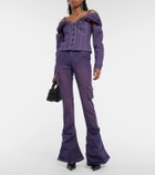 Didu Gathered flared jeans