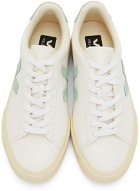 Veja White & Green Campo Chromefree Sneakers