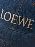 LOEWE - Paula's Ibiza Appliquéd Logo-Embroidered Denim Baseball Cap - Blue
