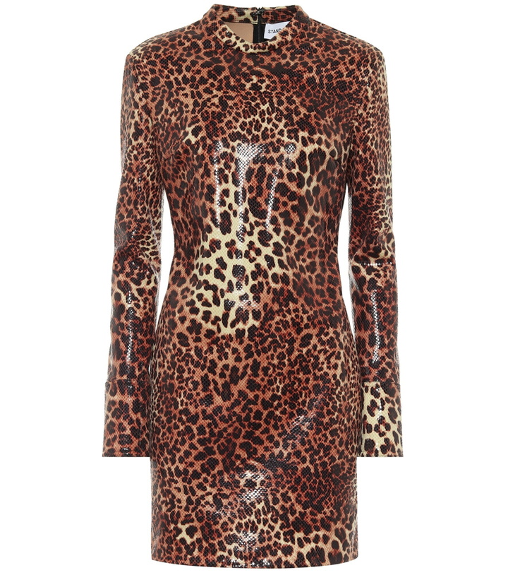 STAND STUDIO Sawyer Faux Leather Mini Dress Stand Studio