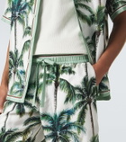 Dolce&Gabbana Printed silk twill shorts