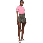Versace Jeans Couture Multicolor Tweed Pleated Miniskirt
