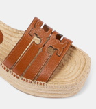 Tory Burch Ines leather espadrille wedges
