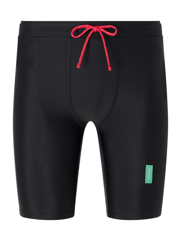 Photo: DISTRICT VISION - Maurten Slim-Fit 9'' Recycled Stretch Running Shorts - Black