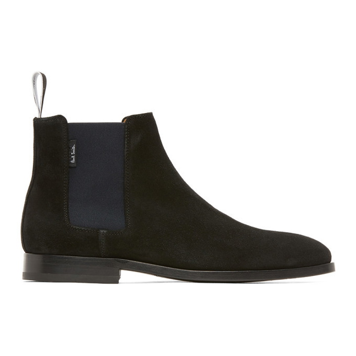 Photo: PS by Paul Smith Black Suede Gerald Chelsea Boots