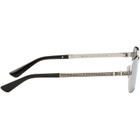 Versace Silver Greca Flow Sunglasses