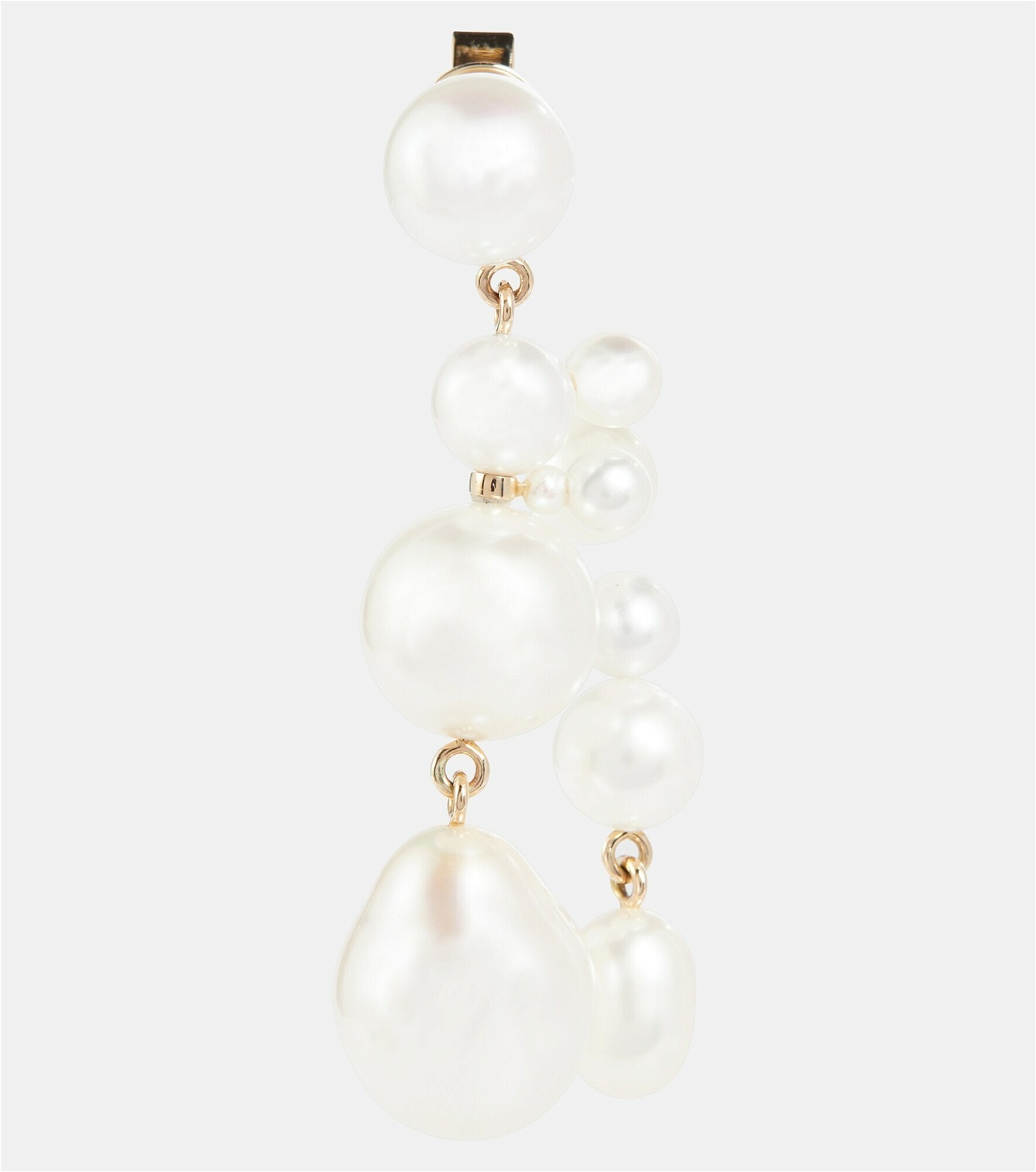 Sophie Bille Brahe - Beverly 14kt gold earrings with pearls Sophie ...