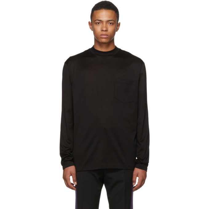 Photo: Lanvin Black Mock Neck T-Shirt