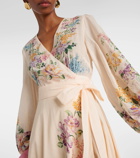 Zimmermann Halliday floral cotton wrap dress