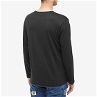 Sunspel Men's Long Sleeve Lounge T-Shirt in Black