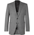 TOM FORD - Grey O'Connor Slim-Fit Prince of Wales Checked Wool Blazer - Gray