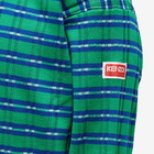 Kenzo Paris Men's Kenzo Split Striped Crew Neck in Grass Green