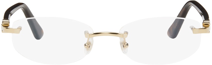 Photo: Cartier Gold & Tortoiseshell Oval Glasses