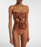 Zimmermann Bow-detail cutout swimsuit