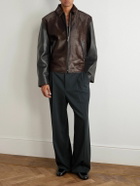 Marni - Leather-Trimmed Calf Hair Jacket - Black