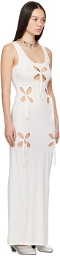 J.Kim Off-White Staple Petal Maxi Dress