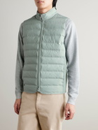 Peter Millar - Winsome Hybrid Quilted Striped Shell and Piqué Gilet - Green