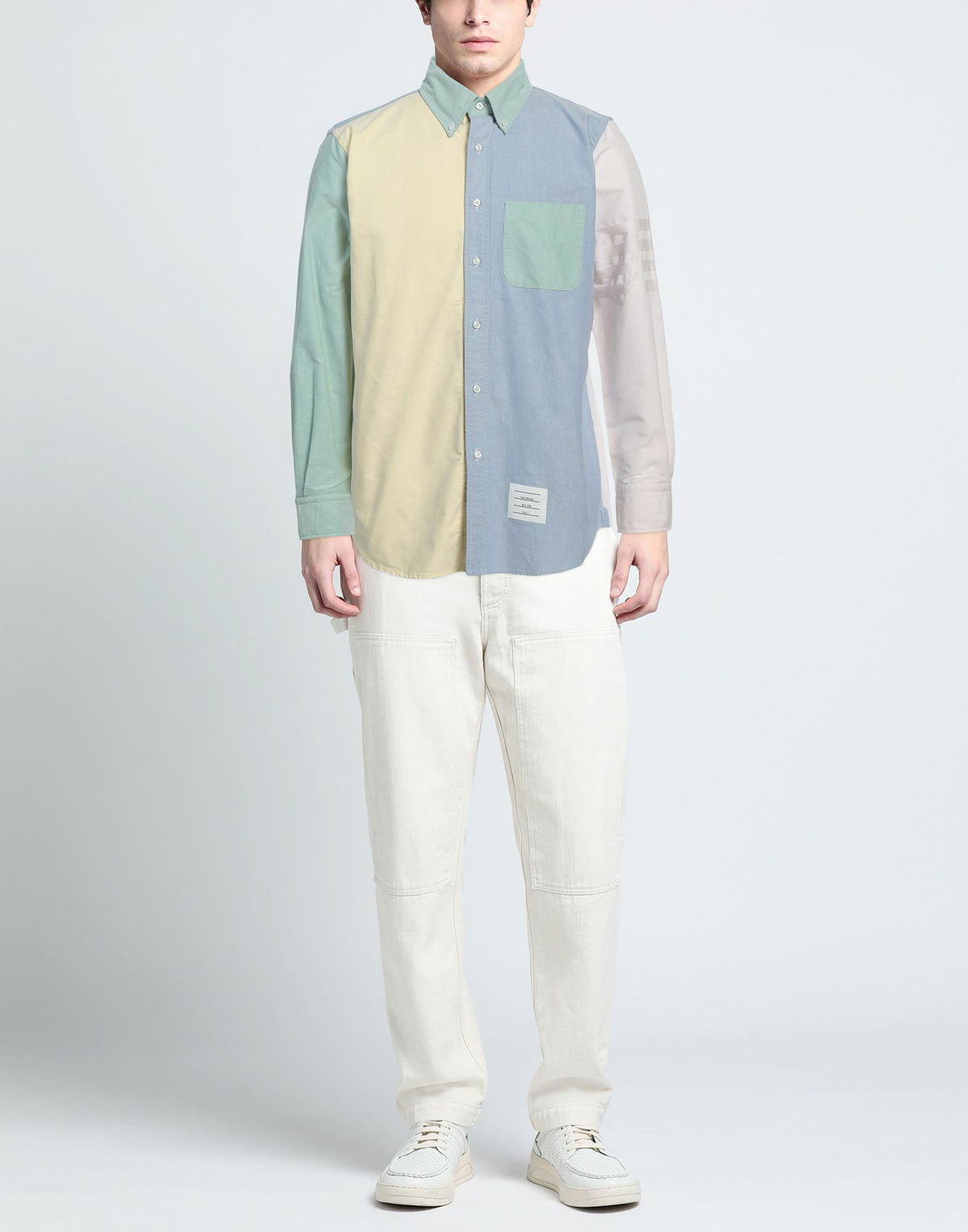 Thom Browne Mens Shirt in Yellow