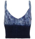 Altuzarra - Sim tie-dye silk crop top