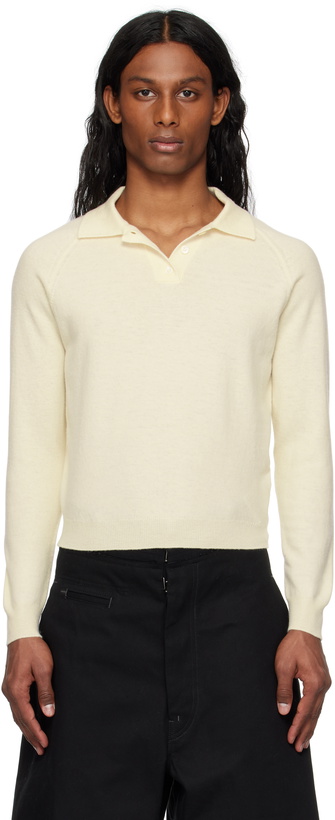 Photo: Maison Margiela Off-White Wool Polo
