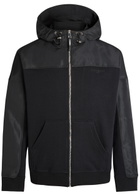 Givenchy Logo Hooded Cotton and Shell Windbreaker Jacket Black