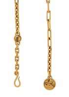 Etro Logo-engraved Chain Belt Gold