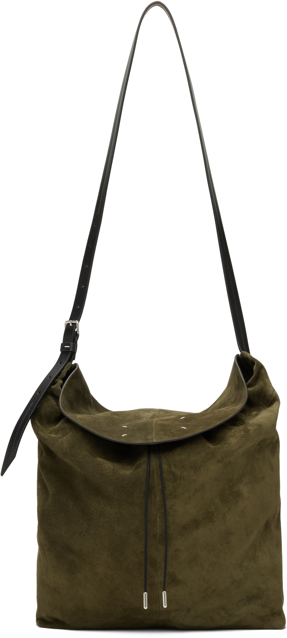 Maison Margiela Khaki Suede Small Belt Bag
