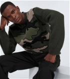 Valentino Wool camouflage sweater