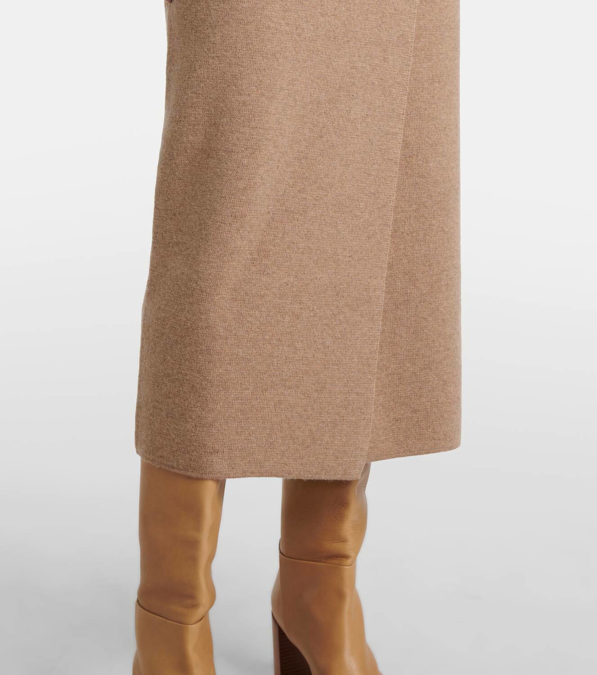 スカート Max Mara Beige wool and cashmere midi skirt Max Mara Umbria wool and cashmere midi skirt Max Mara
