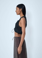 Cecilie Bahnsen Mesh Panel Crop Top