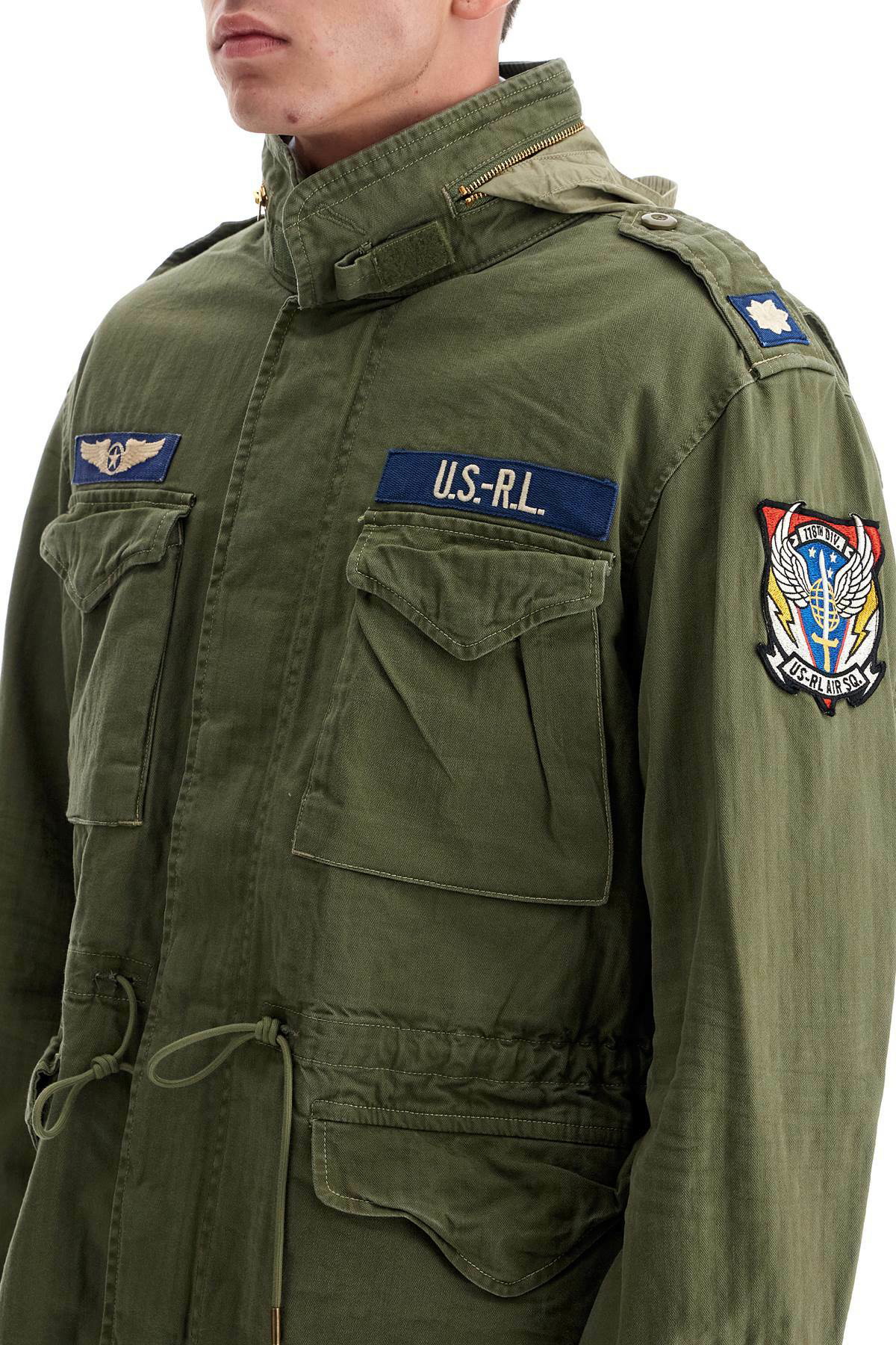 POLO RALPH LAUREN herringbone military jacket Khaki Polo