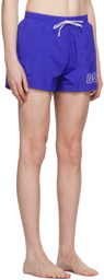 BOSS Blue Printed Swim Shorts