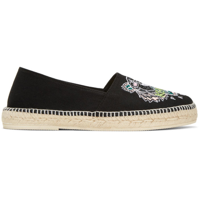 Photo: Kenzo Black Canvas Tiger Espadrilles