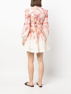 ZIMMERMANN - Floral Print Linen Mini Dress