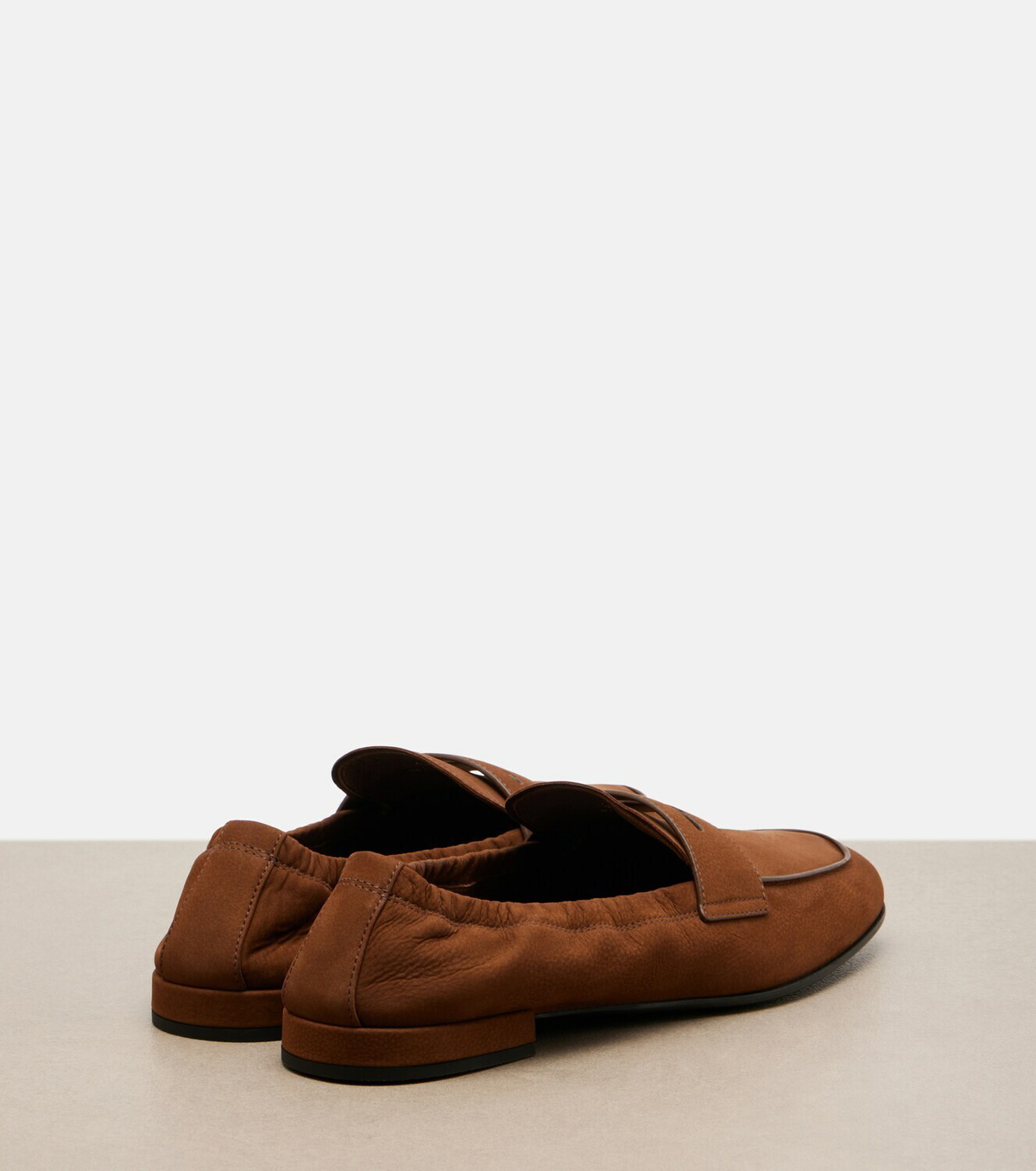 Prada Leather penny loafers