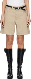 JEANERICA Beige Belem Denim Shorts