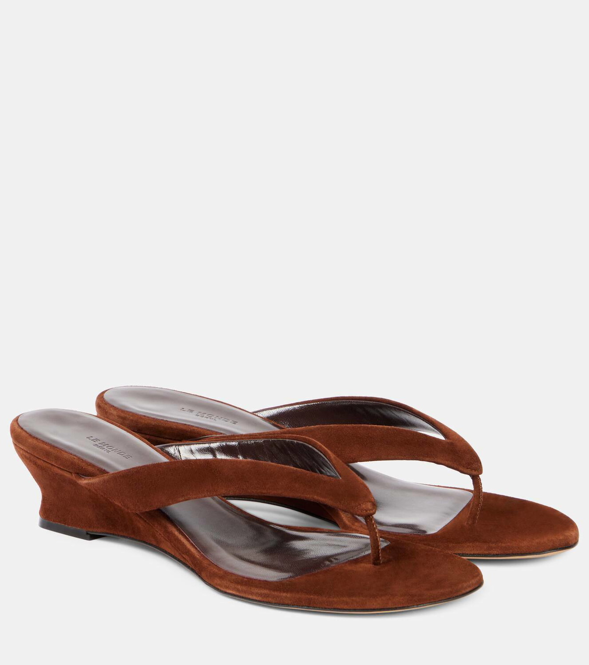 Le Monde Béryl Suede thong sandals