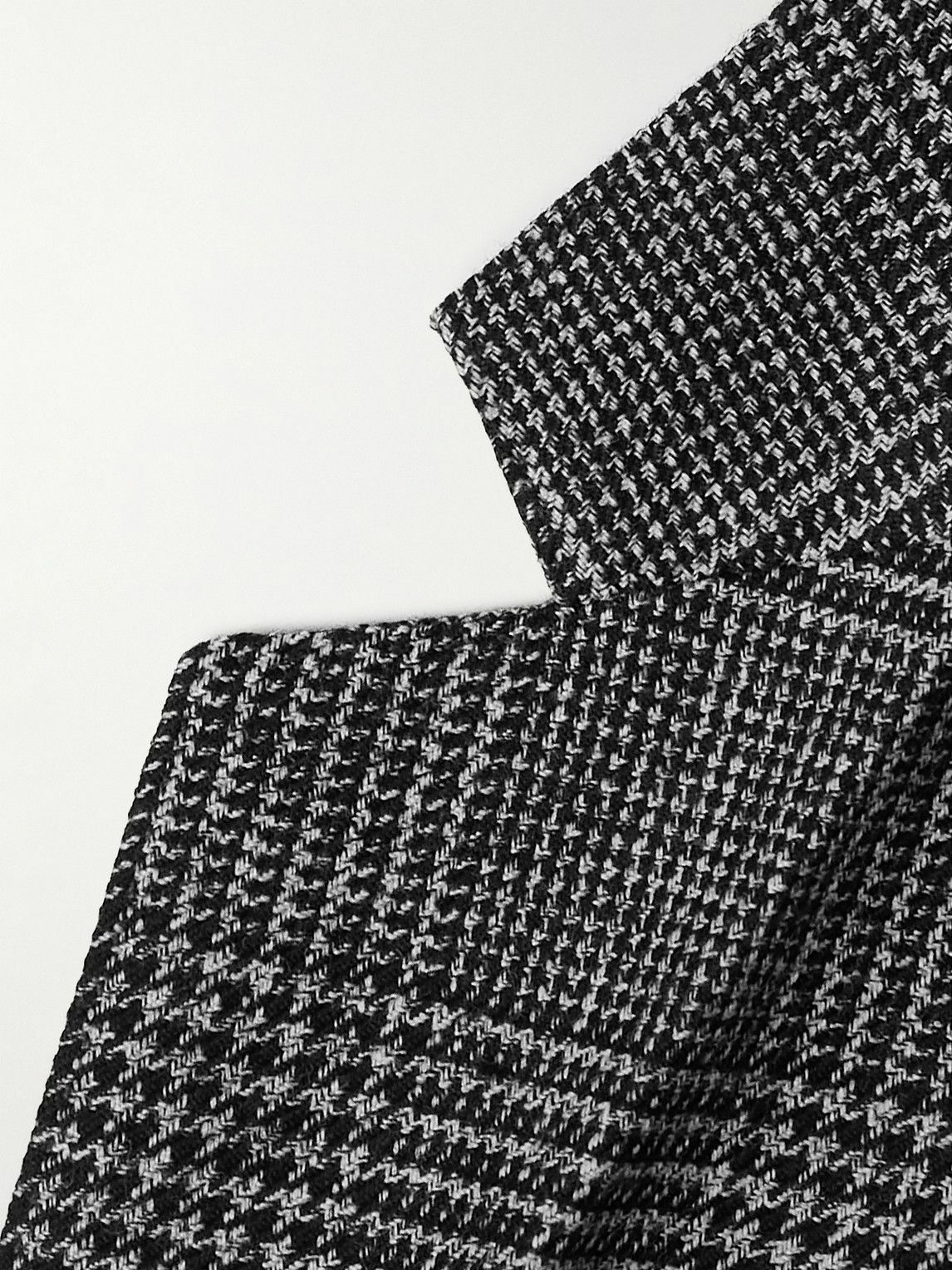 CELINE - Prince of Wales Checked Wool Blazer - Gray