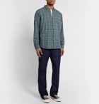 Alex Mill - Button-Down Collar Checked Cotton-Gauze Shirt - Green