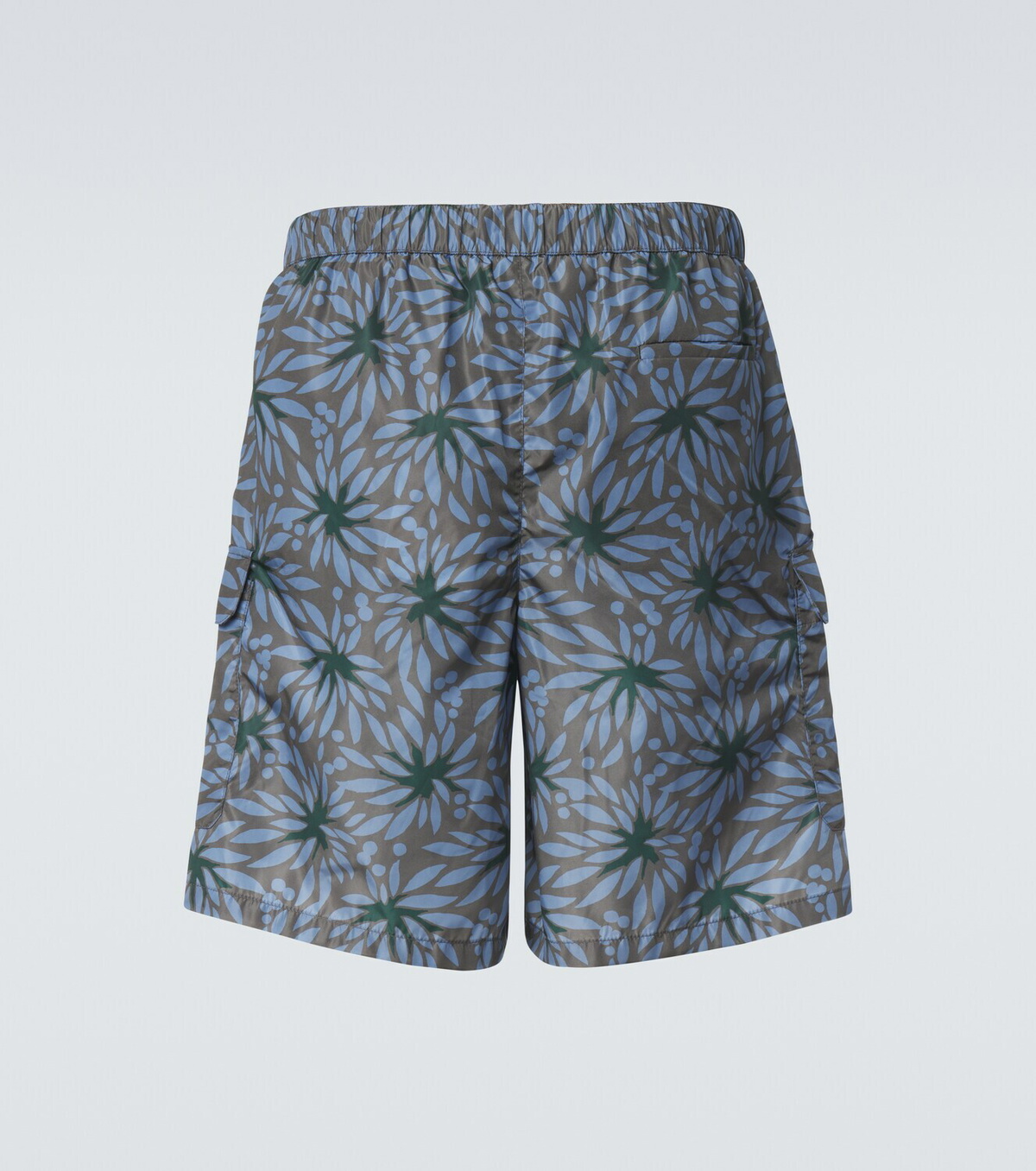 Prada Re-Nylon floral swim trunks