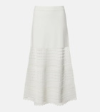 Simkhai Westly open-knit midi skirt
