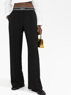 LOEWE - Logo Wide Leg Wool Trousers