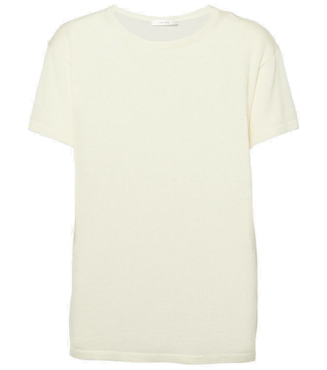 Photo: The Row Foz knitted cashmere T-shirt
