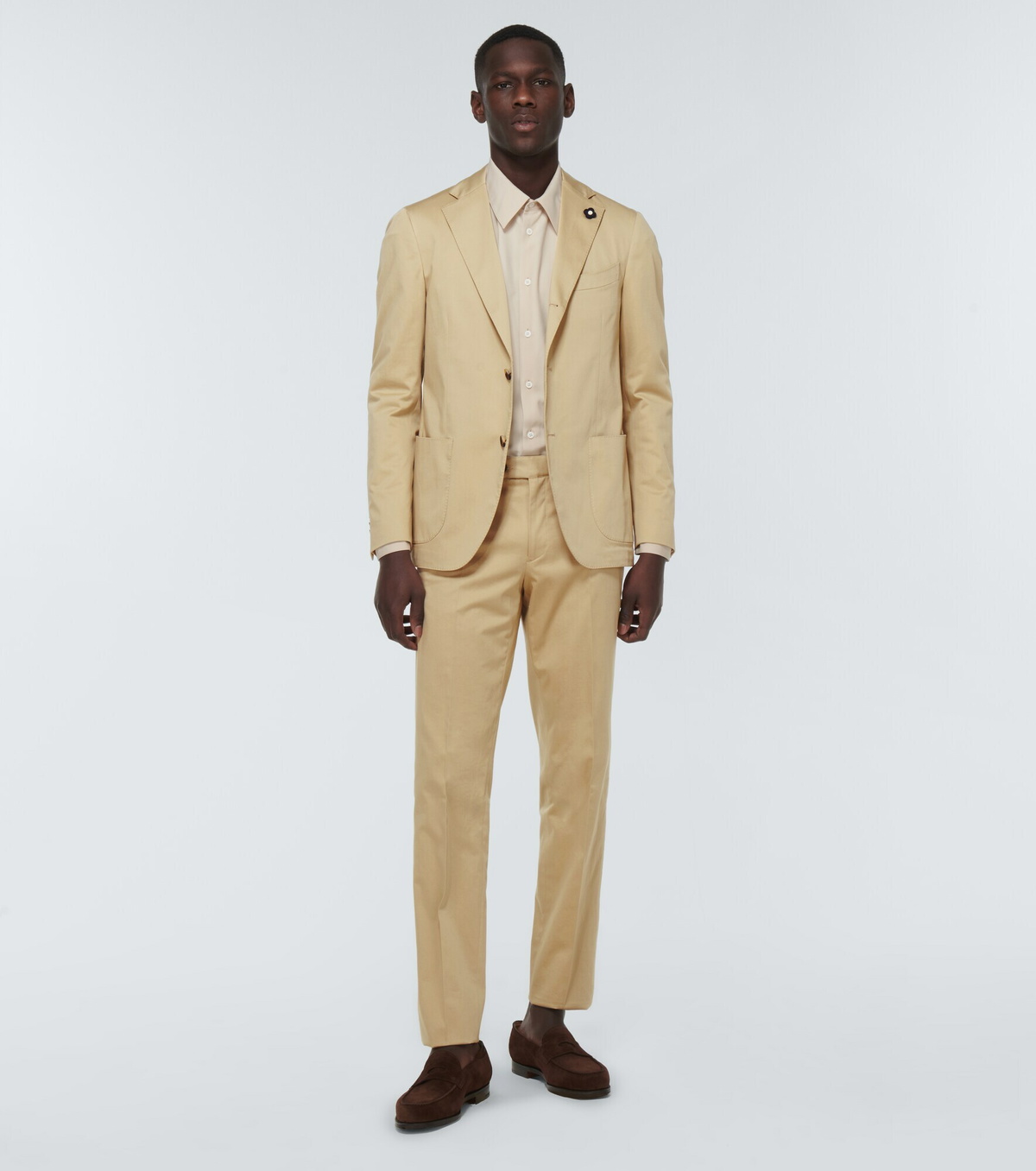 Lardini - Single-breasted cotton-blend suit Lardini