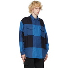 Moschino Blue Plaid Overshirt