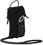 MCQ Black Neoprene Hyper Phone Holder Bag