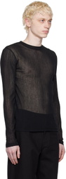 K.NGSLEY Black Uncut Long Sleeve T-Shirt