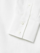 Brunello Cucinelli - Cutaway-Collar Linen Shirt - White